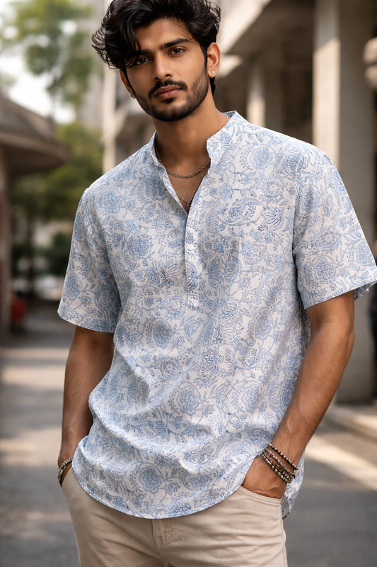 SAVAR Printed Men’s Kurta